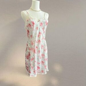 Floral Lace Trim Nightgown